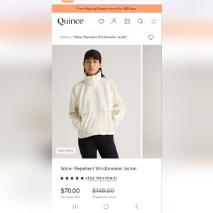 Quince Women's Off-White Utility Jacket
